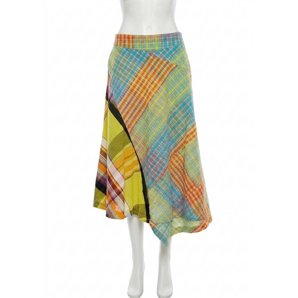NEW FREE PEOPLE rivoli midi skirt in pop combo
